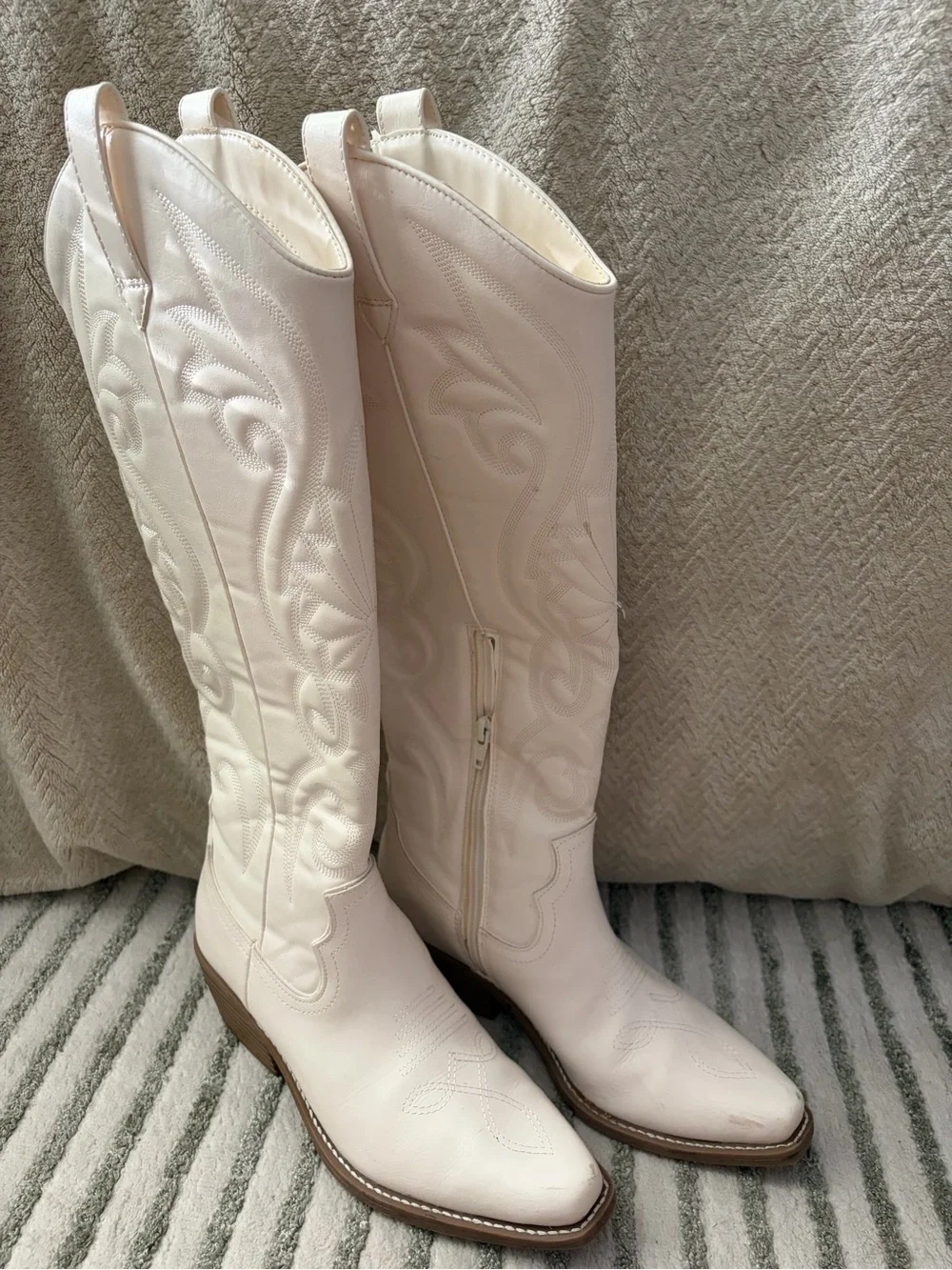 Target White Over-the-Knee Western Boots